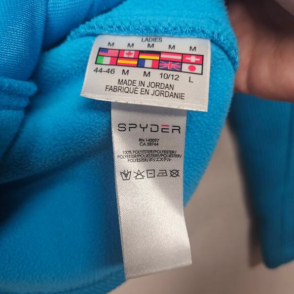 Spyder Core Sweater Full Zip Aqua Blue - Picture 4 of 8